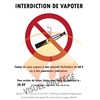 Sticker "interdiction de vapoter" Format A5