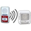 Pack alarme radio type 4 avec 1 Diffuseur sonore et lumineux incendie RADIO avec répéteur