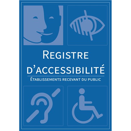 Lot de 10 Registres public d'accessibilité