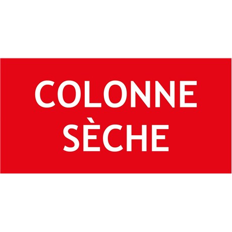 "COLONNE SÈCHE" en PVC rigide 200 X 80 mm