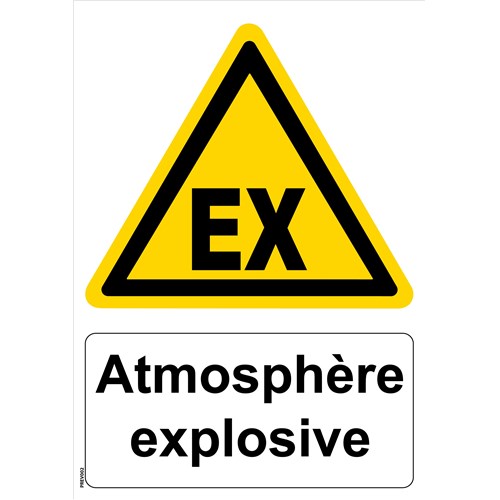 Panneau "Atmosphère explosive" - PVC A5