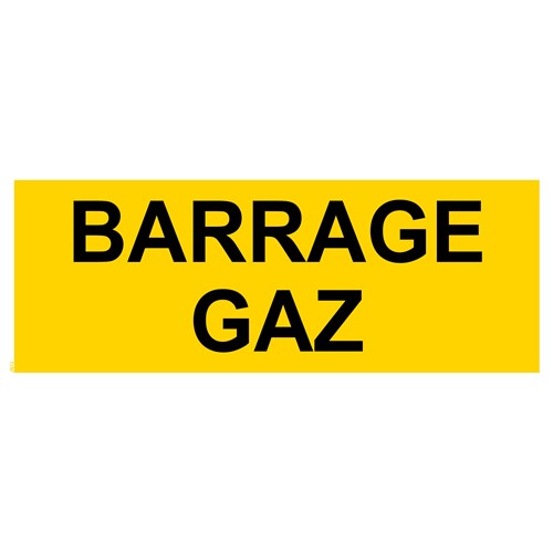 Panneau "Barrage gaz" - PVC 200x80 cm