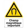 Panneau "Champ magnétique important" - PVC A5