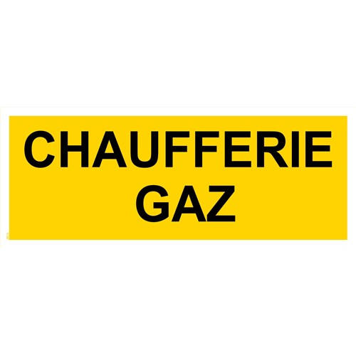 Panneau "Chaufferie gaz" - PVC 200x80 cm