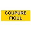 Panneau "Coupure fioul" - PVC 200x80 mm