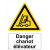 Panneau "Danger chariot élévateur" - PVC A5