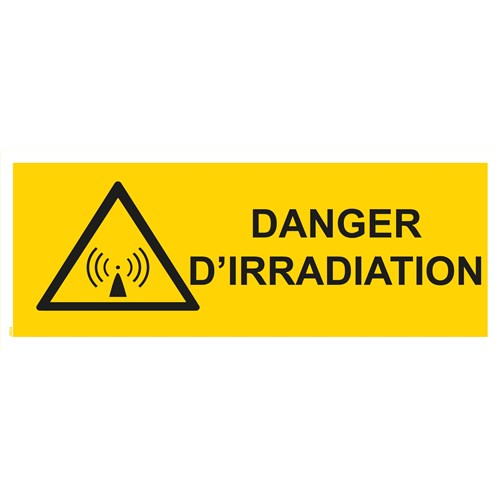 Panneau "Danger d’irradiation" - PVC 200x80 cm