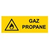 Panneau "Gaz propane" - PVC 200x80 cm