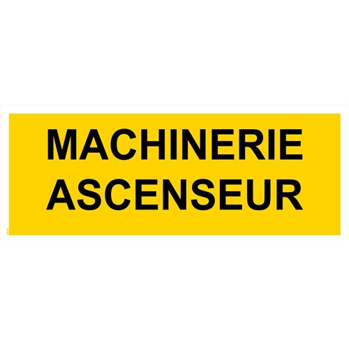 Panneau "Machinerie ascenseur" - PVC 200x80 cm
