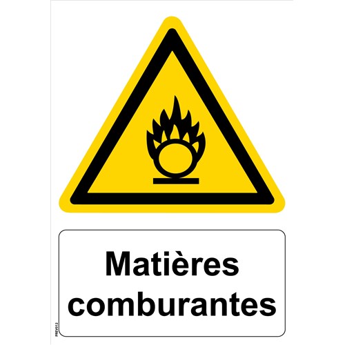Panneau "Matières comburantes" - PVC A5