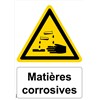 Panneau "Matières corrosives" - PVC A5
