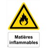 Panneau "Matières inflammables" - PVC A5