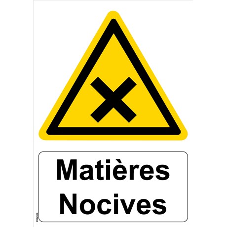 Panneau "Matières nocives" - PVC A5