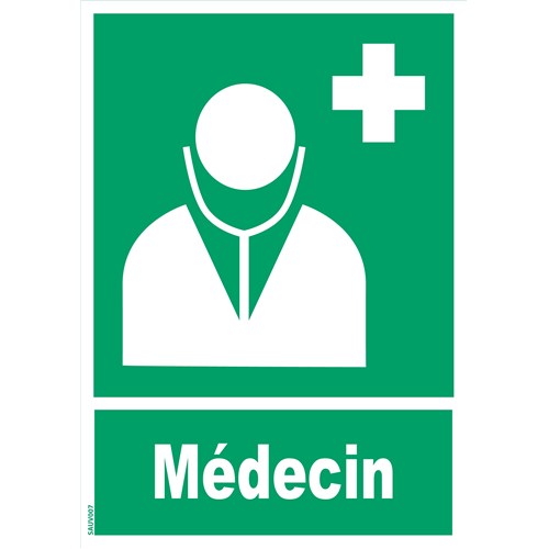 Panneau "Médecin" - PVC A5