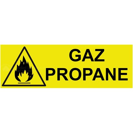 Panneau gaz propane – L.300 x H.100 mm