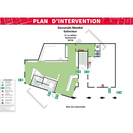 Plan d'intervention - PVC - Format A1