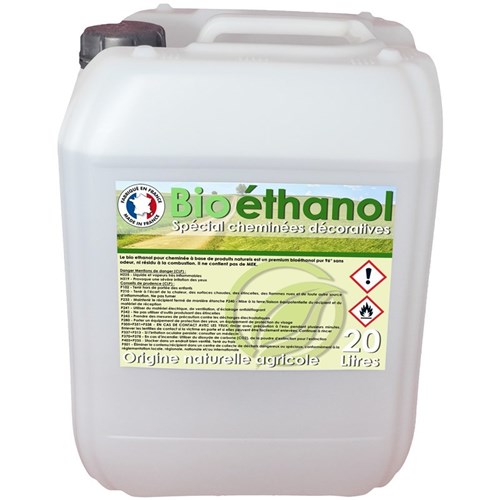 Bio éthanol pour cheminée - 20 Litres
