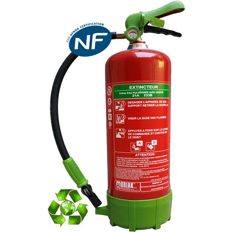 Extincteur ÉCOLOGIQUE NF & MED- 6 litres EPA -