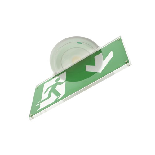 Kit pose saillie plafond avec porte étiquette "Spazio Luz"