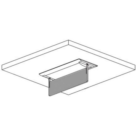 Porte étiquette encastré plafond