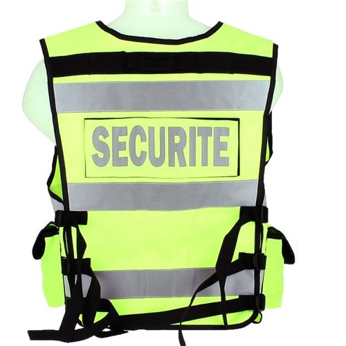 Gilet haute visibilité Jaune Fluorescent