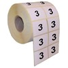 Numérotation Extincteurs – 200 chiffres par rouleau – Chiffre 3 - 15 X 20 mm -