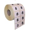 Numérotation Extincteurs – 200 chiffres par rouleau – Chiffre 8 - 15 X 20 mm -