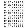 Planche de chiffres adhésifs pour numéroter vos détecteurs