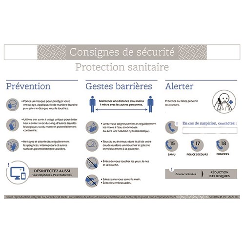 Consigne de sécurité - COVID