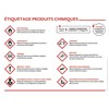 Panneau étiquetages produits chimiques - 400x300mm