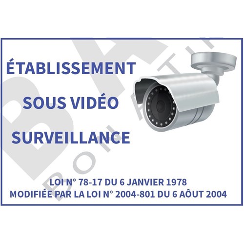 Panneau A5 Vidéo surveillance