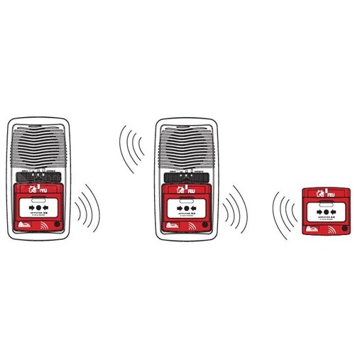 Alarme type 4 autonome radio portée 100 mètres avec répéteur