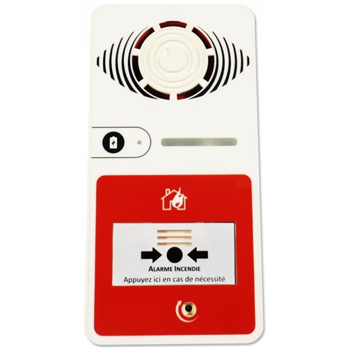 Pack de 5 alarmes incendie Type 4 avec Flash - NF S32-001 classe B