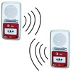 Pack de 2 alarmes type 4 radio signal sonore et lumineux avec répéteur