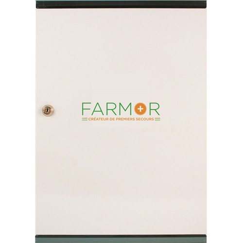 Armoire à pharmacie 1 porte - 3 étagères