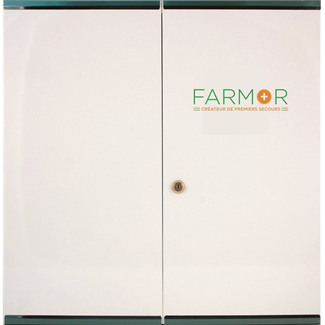 Armoire à pharmacie 2 portes - 12 étagères