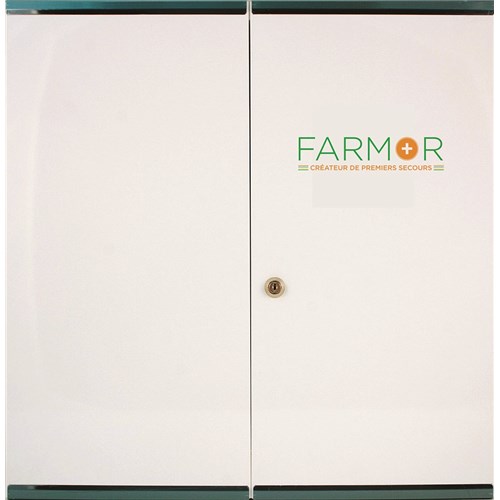 Armoire à pharmacie 2 portes - 12 étagères