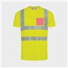 5 Tee Shirts haute visibilité jaunes - Taille M - Flocage cœur