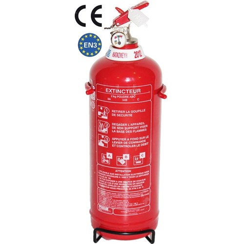Extincteur à poudre ABC 2 Kg - Marque MOBIAK - NF