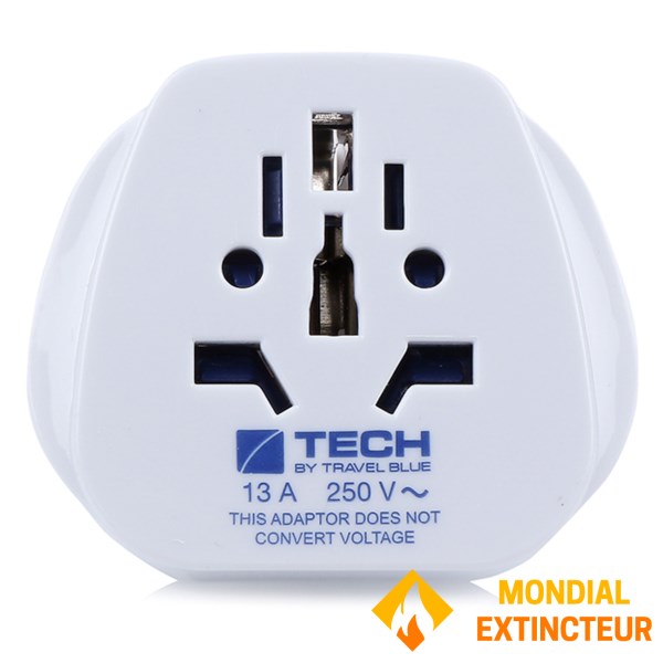 Travel Blue - Adaptateur secteur Monde vers Europe