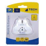 Travel Blue - Adaptateur secteur Monde vers Europe