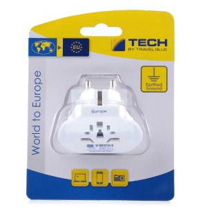 Travel Blue - Adaptateur secteur Monde vers Europe