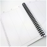 Whynote - Agenda effaçable et réutillisable A5 - noir