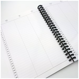 Whynote - Agenda effaçable et réutillisable A5 - noir