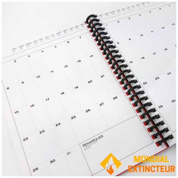 Whynote - Agenda effaçable et réutillisable A5 - noir