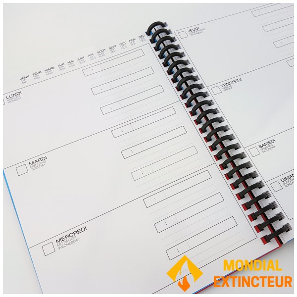 Whynote - Agenda effaçable et réutillisable A5 - noir