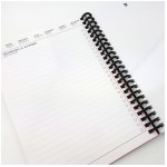 Whynote - Agenda effaçable et réutillisable A5 - noir