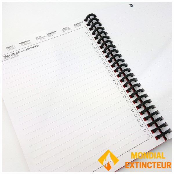 Whynote - Agenda effaçable et réutillisable A5 - noir