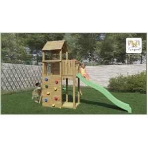 Fungoo - Aire de jeux BOOMER 3 double balançoire