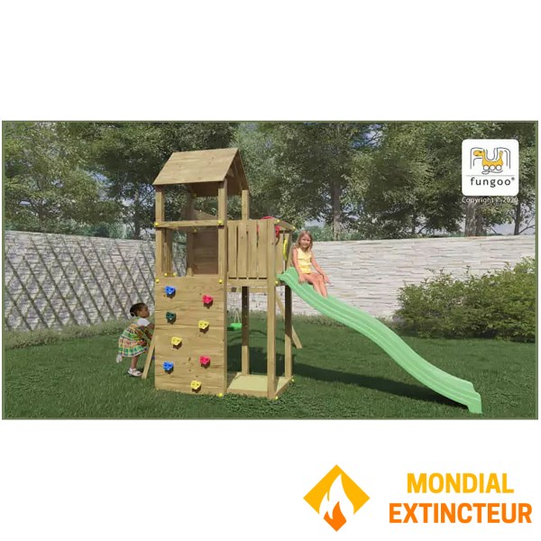 Fungoo - Aire de jeux BOOMER 3 double balançoire